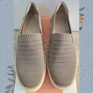 Soul Naturalizer Kemper Slip On 8W Grey Knit NIB